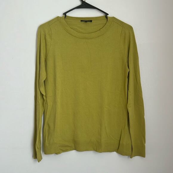 Lafayette 148 New York Pear Colored Pull Over Light Weight Sweater - Picture 1 of 7